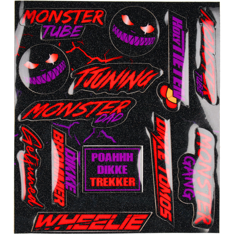 STICKER VEL MONSTER TUBE - HOLOGRAPHIC/GLITTER